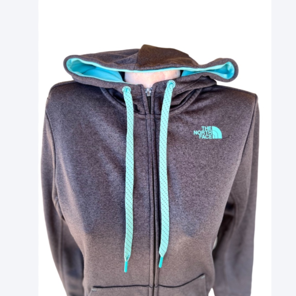 COPY - Light Blue/Grey Fave Lite Full Zip Hoodie - Picture 7 of 8